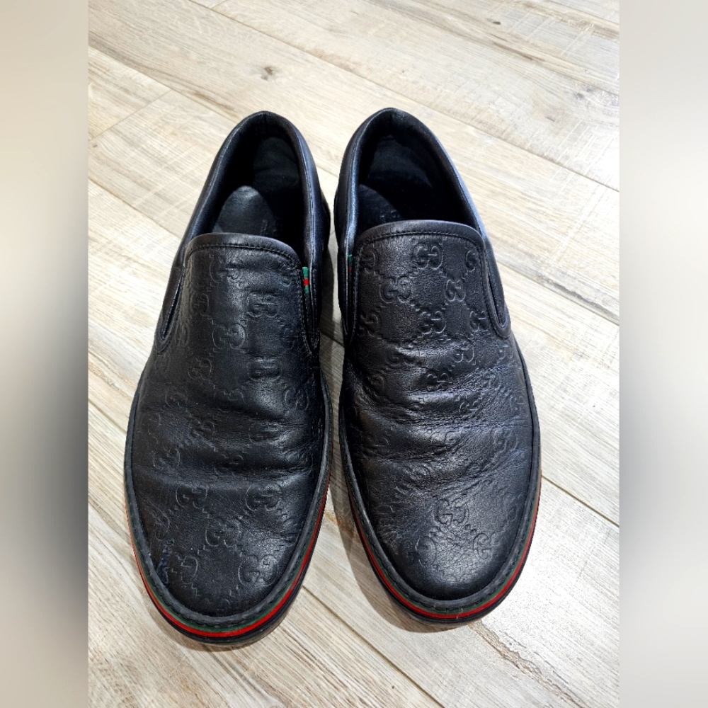 Gucci Black Slip-On Men's Shoes